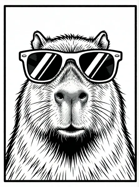 capibara con gafas de sol