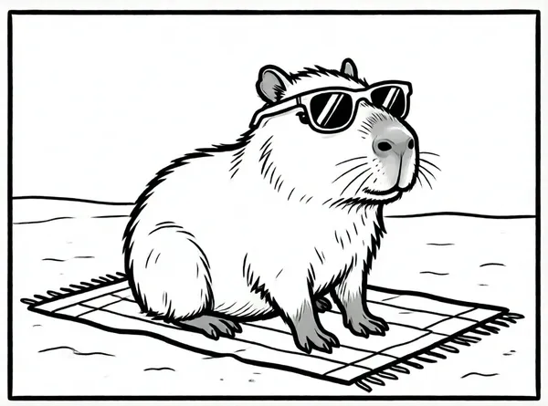 capibara con gafas de sol