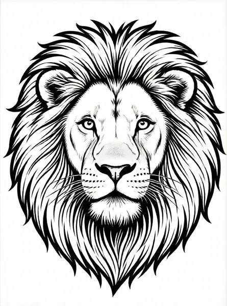 león con melena grande
