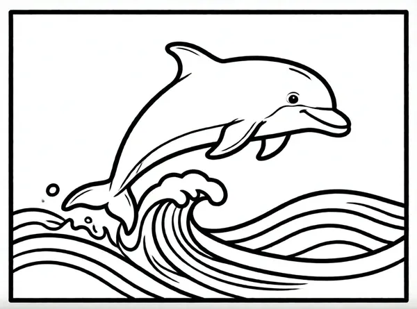 delfín saltando sobre las olas