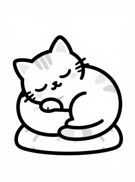 gatito durmiendo en un cojín