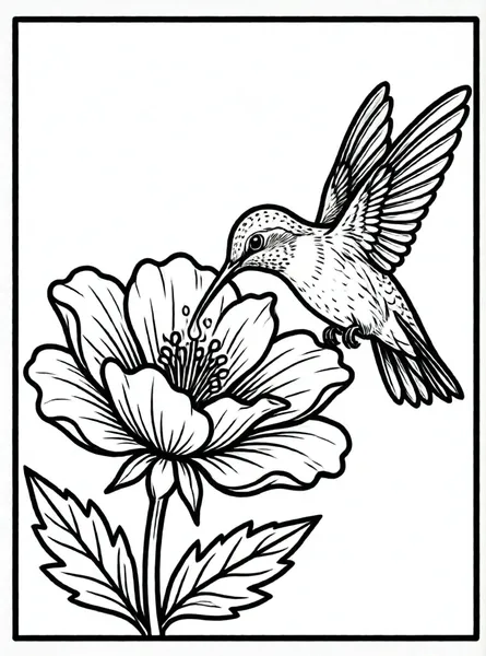 colibri bebiendo nectar