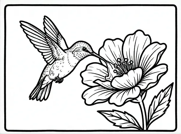 colibri bebiendo nectar