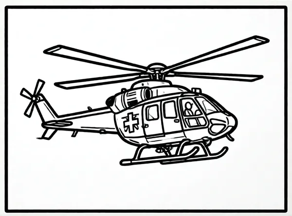 helicoptero de rescate en el aire
