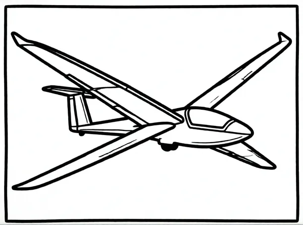 avion planeador en el cielo