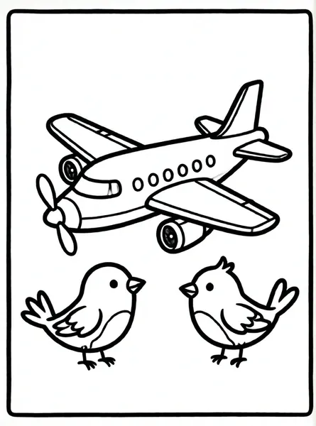 avioncito entre aves