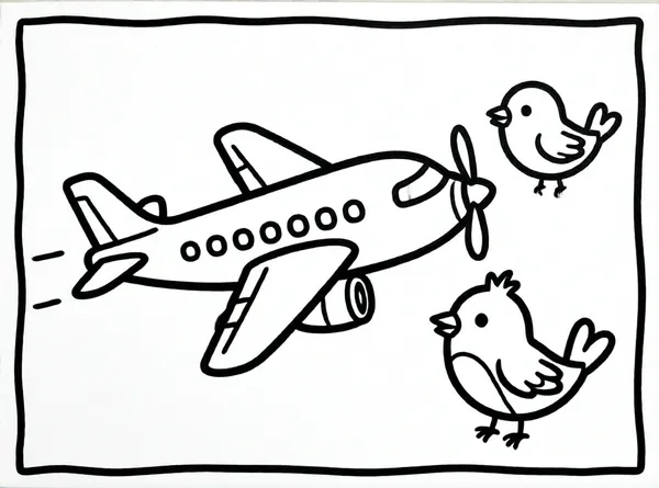 avioncito entre aves