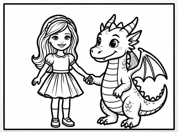 Barbie with a Dragon