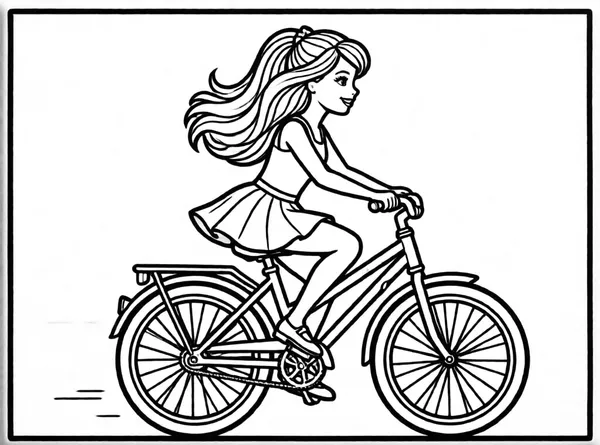 Barbie on a Bike