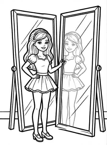 Barbie with a Mirror