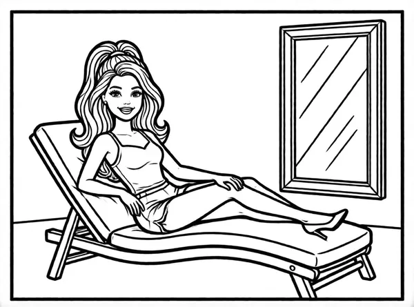 Barbie in a Living Room
