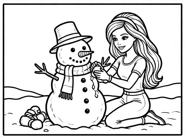 Barbie in the Snow