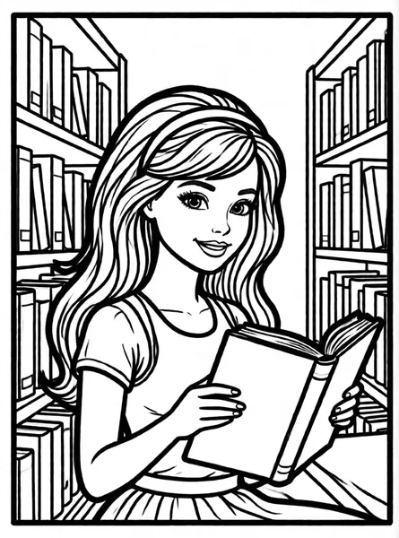 Barbie at the Library
