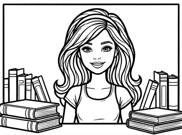 Barbie with Books
