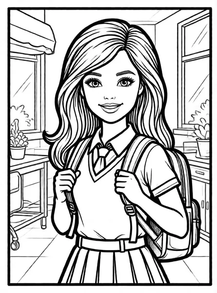 Barbie at School