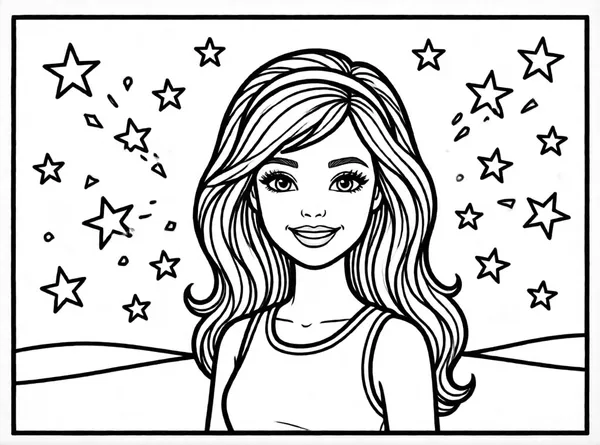 Dibujo de barbie colecciona para colorear e imprimir gratis