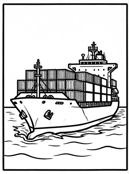 barco de carga con contenedores