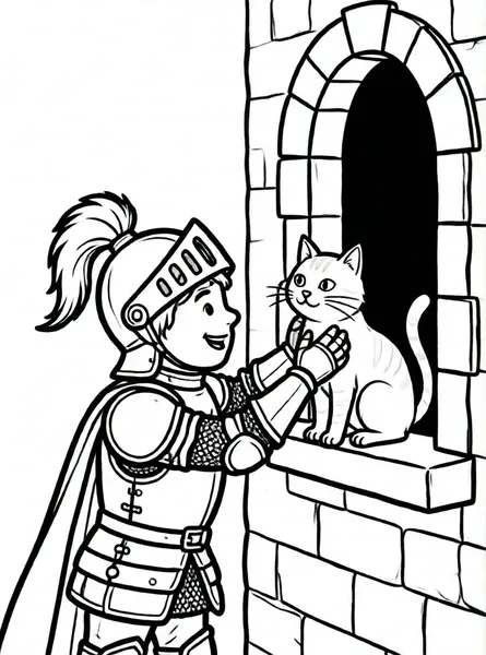 caballero rescatando gato de torre