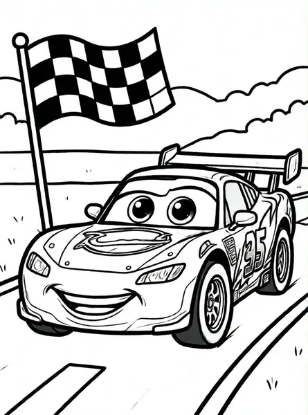 el coche de carreras divertido
