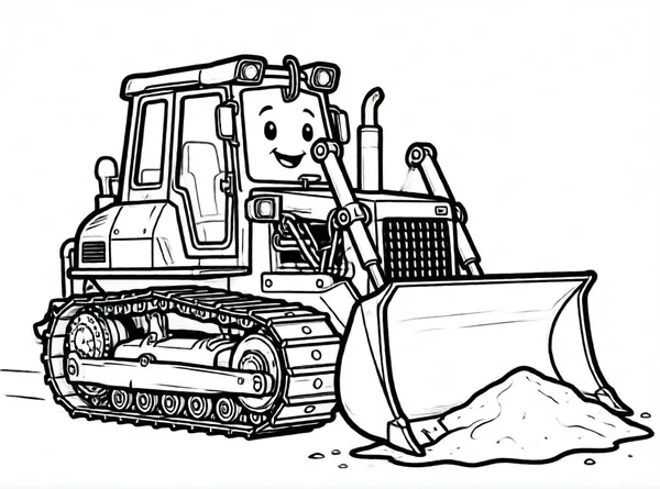 el bulldozer sonriente con arena
