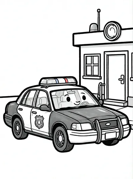 patrulla de policía amigable