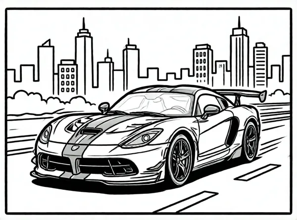 coche deportivo en la ciudad