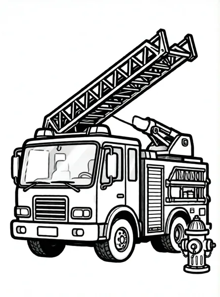 camión de bomberos y el hidrante