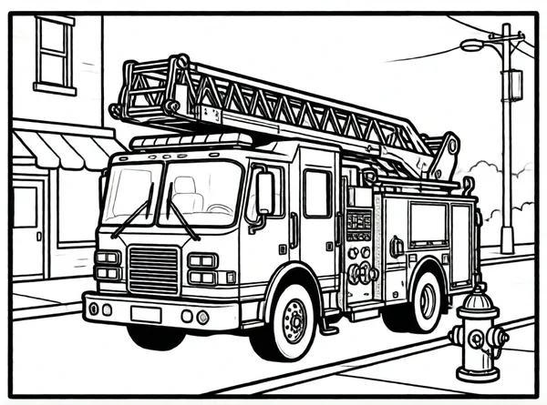 el camión de bomberos