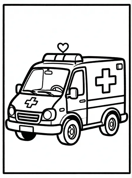 la ambulancia de rescate alegre