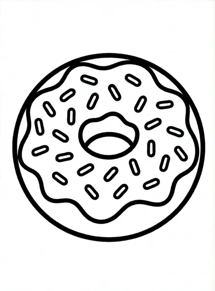 donut con chispas de colores