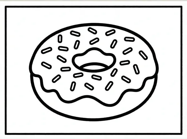 donut con chispas de colores