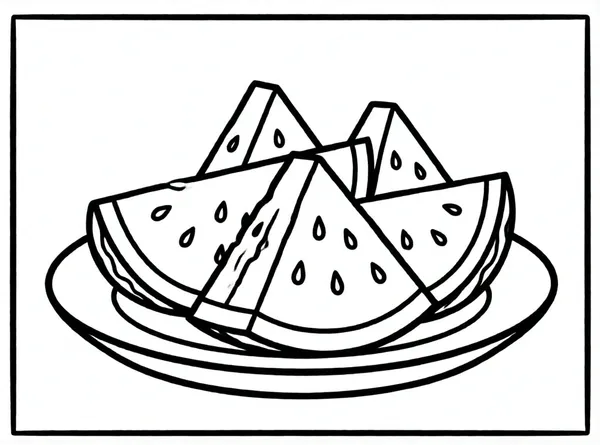 rebanada de sandía fresca