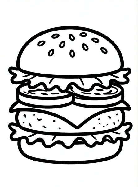 hamburguesa con queso y lechuga