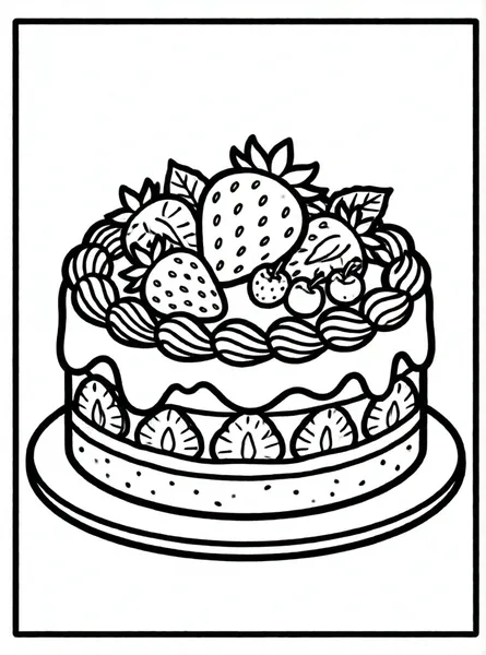 pastel de fresas delicioso