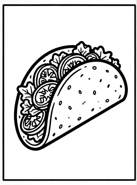 taco con carne y vegetales