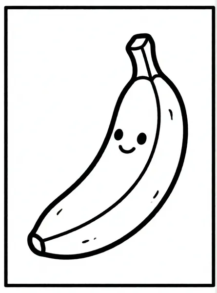 banano con cara feliz