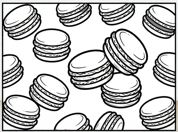 macarons dulces y redondos