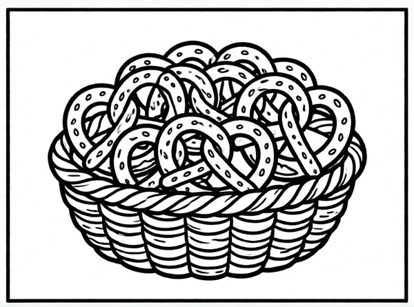 pretzel con sal