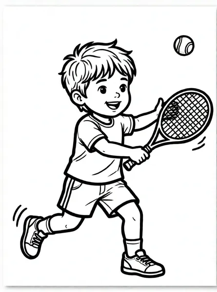 jugador de tenis con raqueta