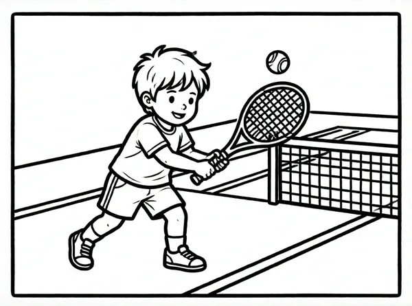 jugador de tenis con raqueta