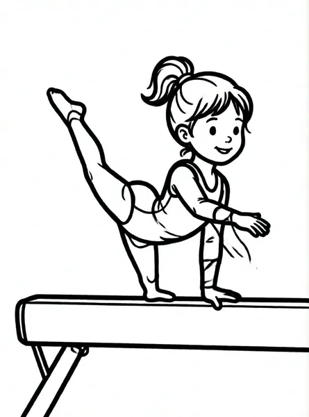 niña haciendo gimnasia