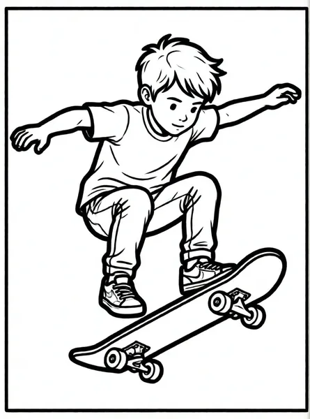 niño haciendo truco en patineta