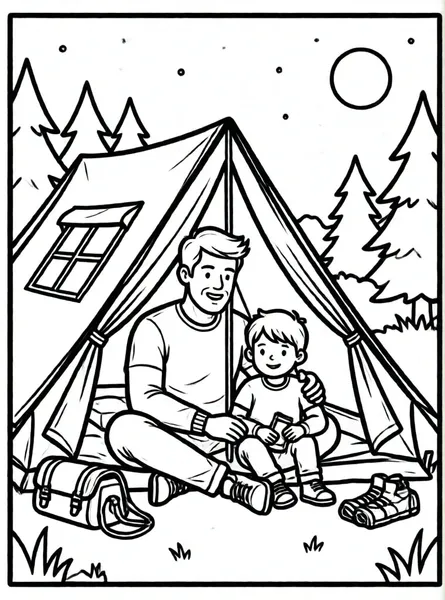 camping con papá
