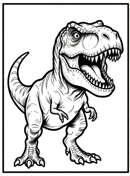 t-rex rugiendo muy fuerte