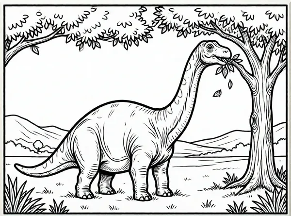 braquiosaurio comiendo hojas altas