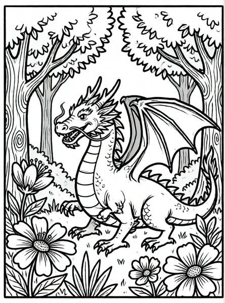 dragon en el bosque encantado