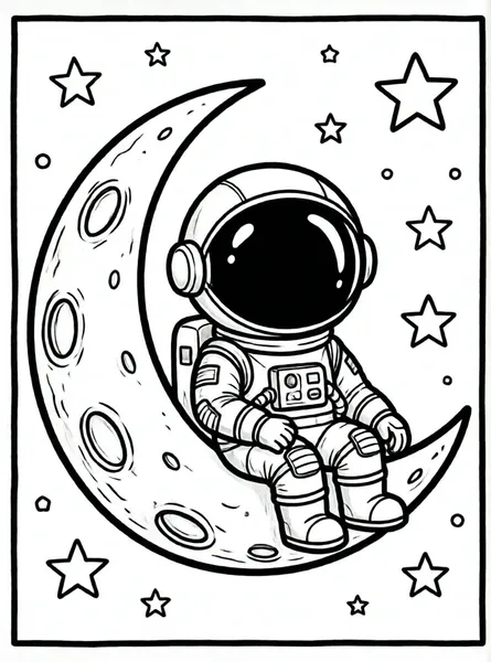 astronauta sentado en la luna