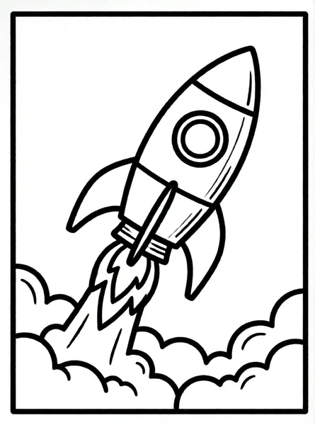 cohete despegando al espacio