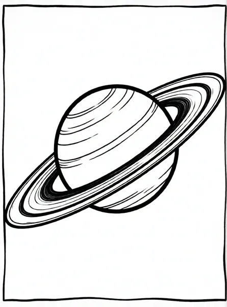 planeta saturno con sus anillos