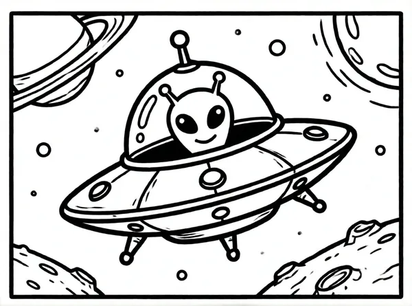 marciano en su nave espacial